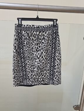 Marchesa Voyage  Leopard-Print Pencil Skirt